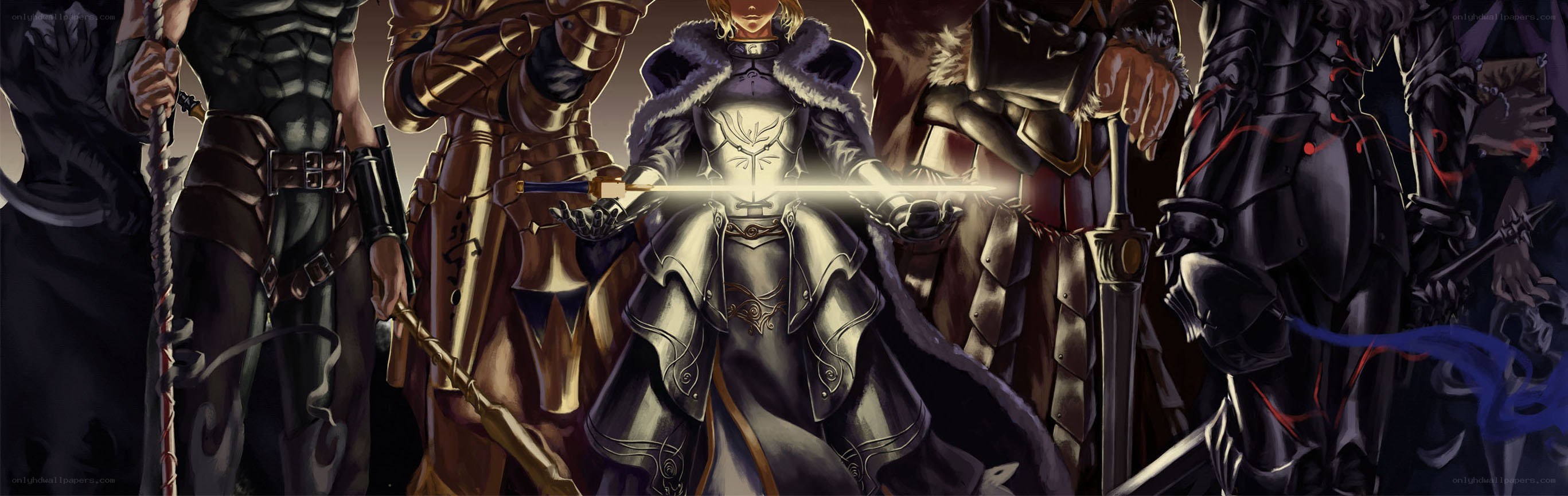 fantasy warriors in armor