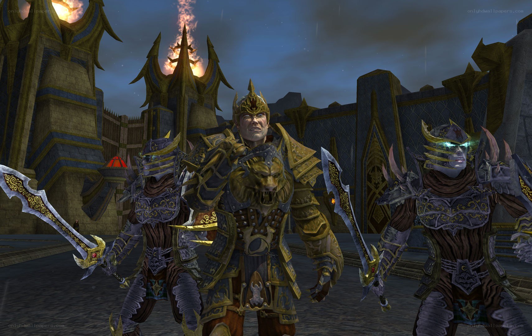 fantasy warriors in armor