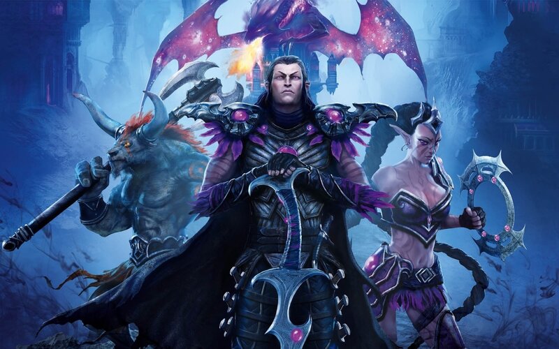 Fantasy Warriors in Armor — Blue
