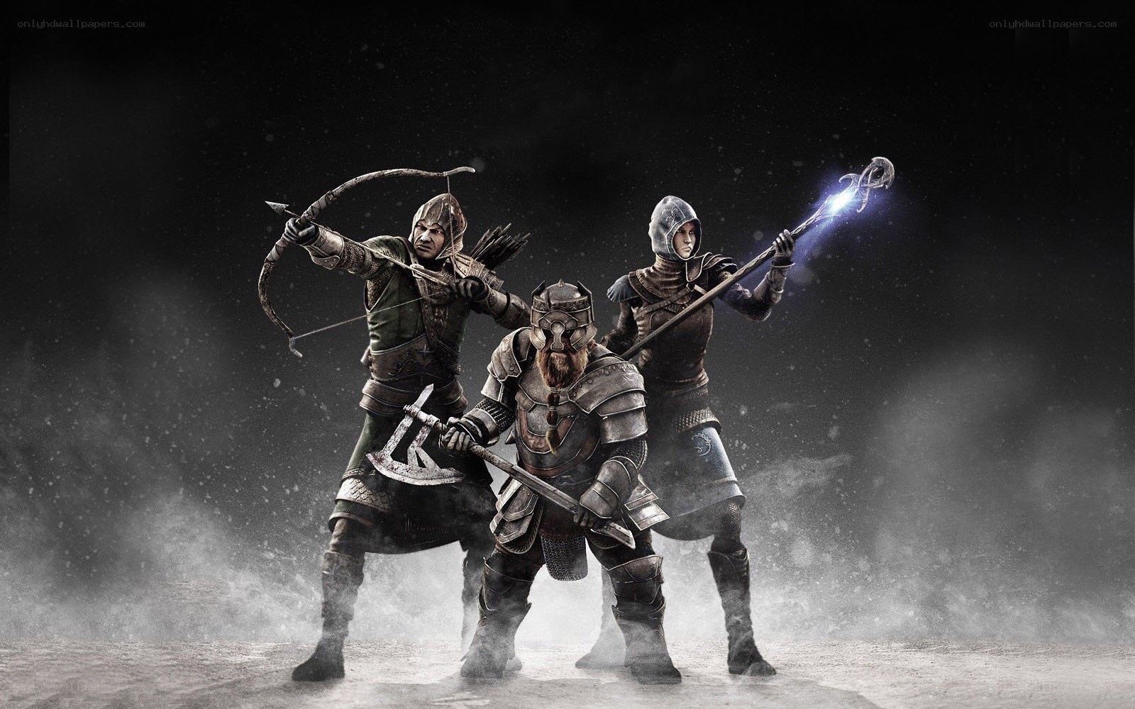 fantasy warriors in battle