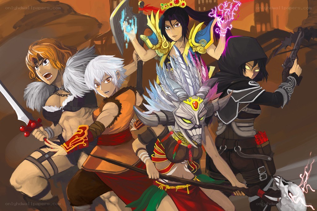 fantasy warriors in battle