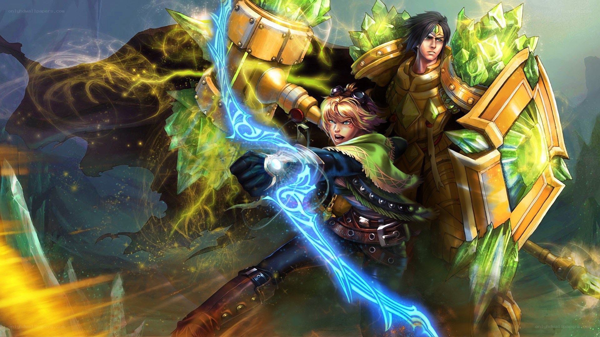 fantasy warriors in battle
