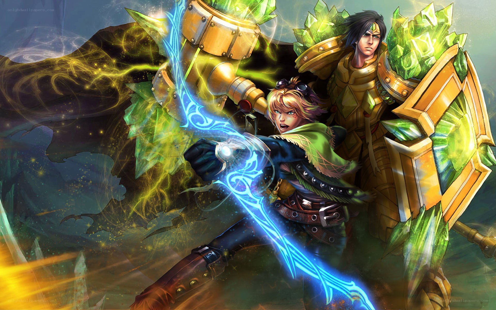 fantasy warriors in battle