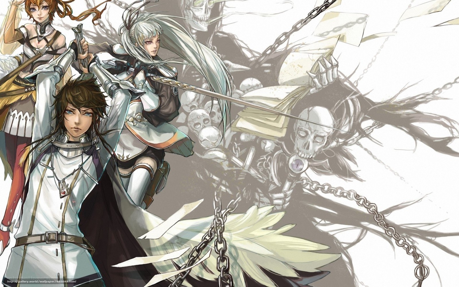 Fantasy warriors in battle