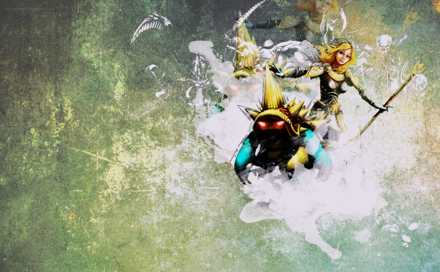 fantasy warriors in battle