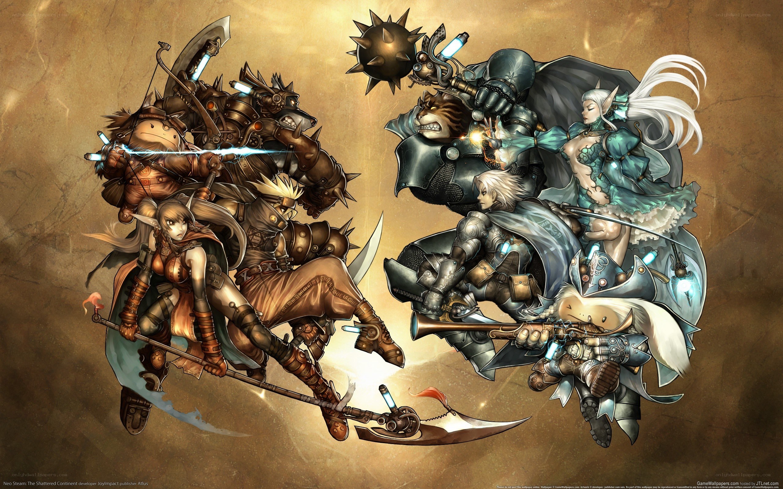 fantasy warriors in battle