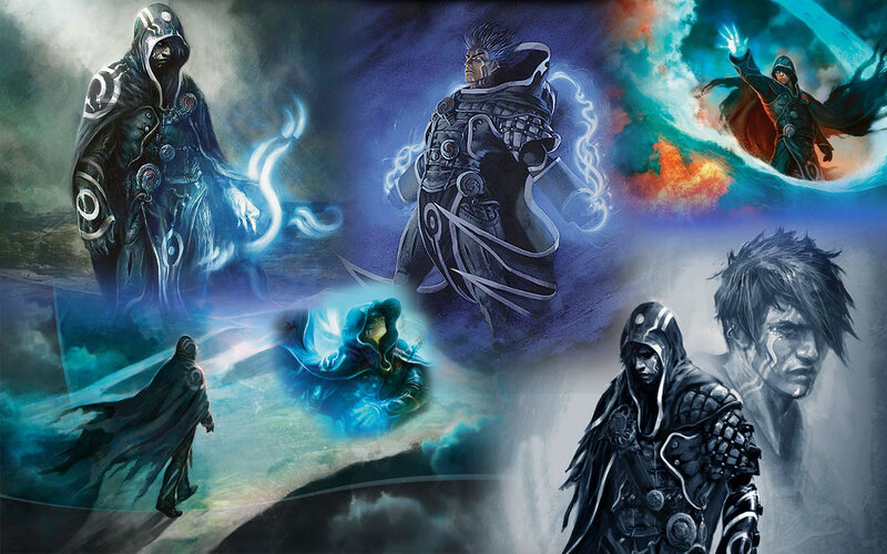 Fantasy Warriors in Battle — Blue, Dramatic, Digital Art, Magic, Armor, Hooded Figures