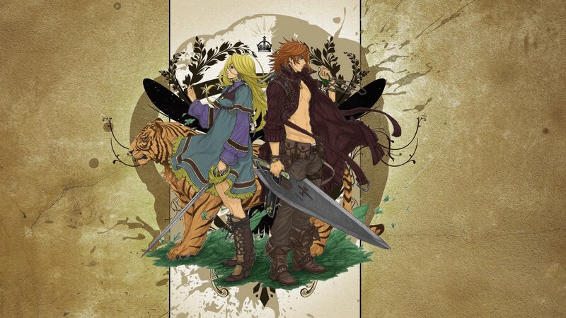 fantasy warriors with tiger