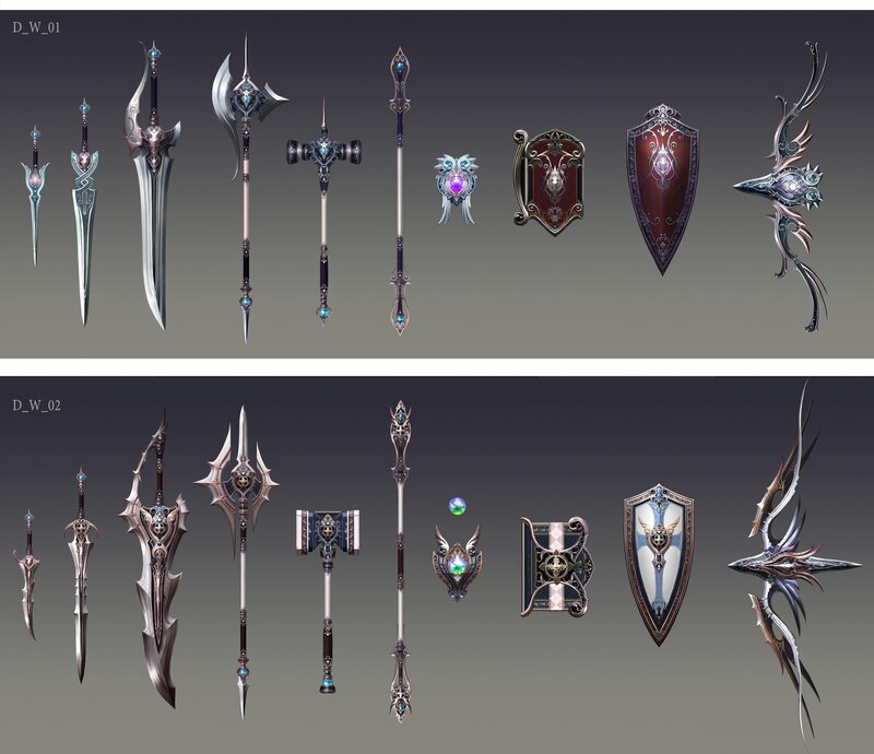 Fantasy weapon concept art