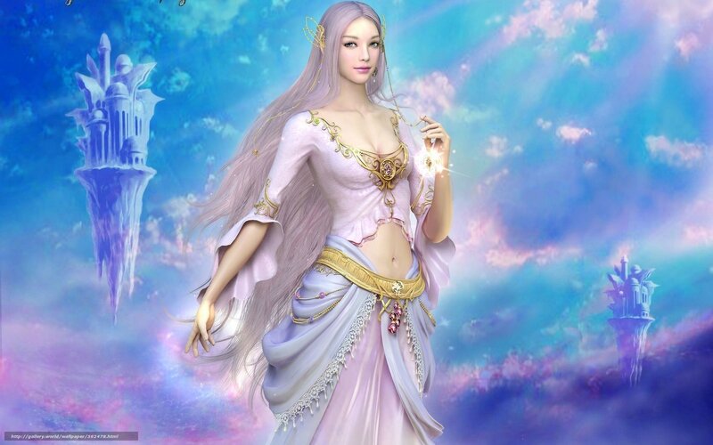fantasy woman in a magical realm