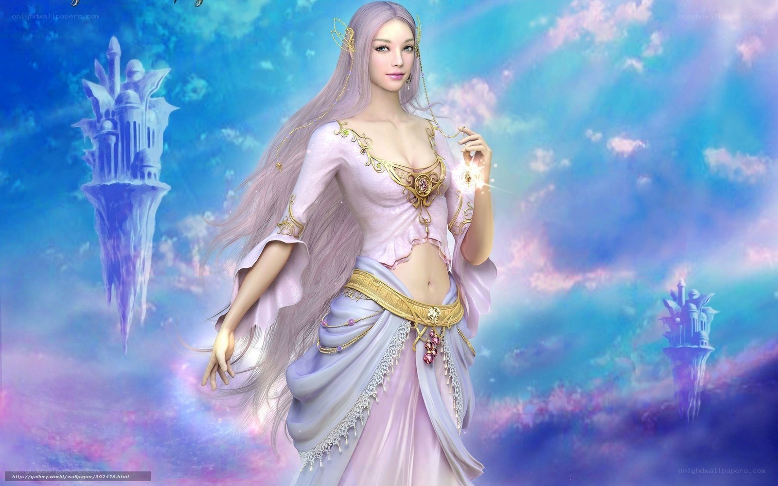 fantasy woman in a magical realm