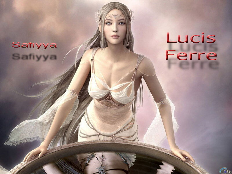 Fantasy woman in white dress
