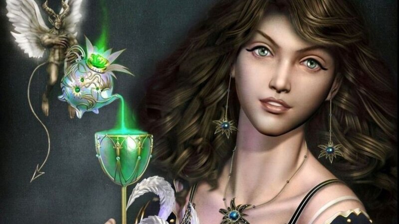fantasy woman with magical chalice