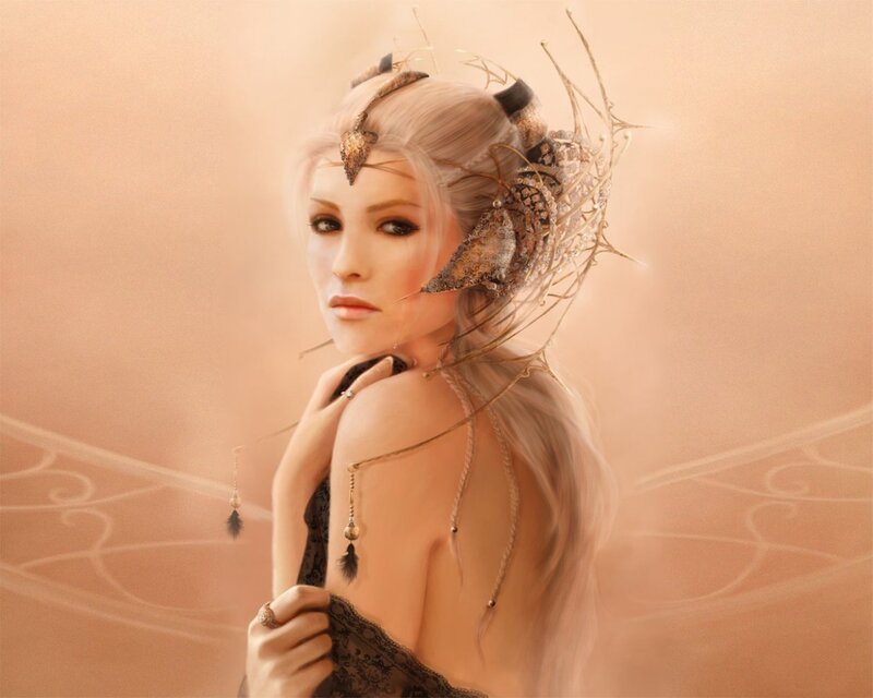 fantasy woman with ornate headpiece