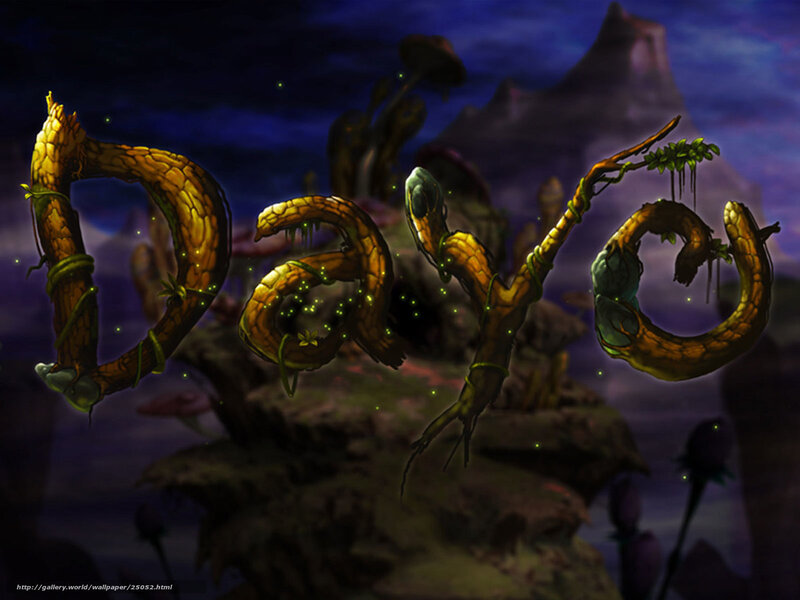 Fantasy word art wallpaper