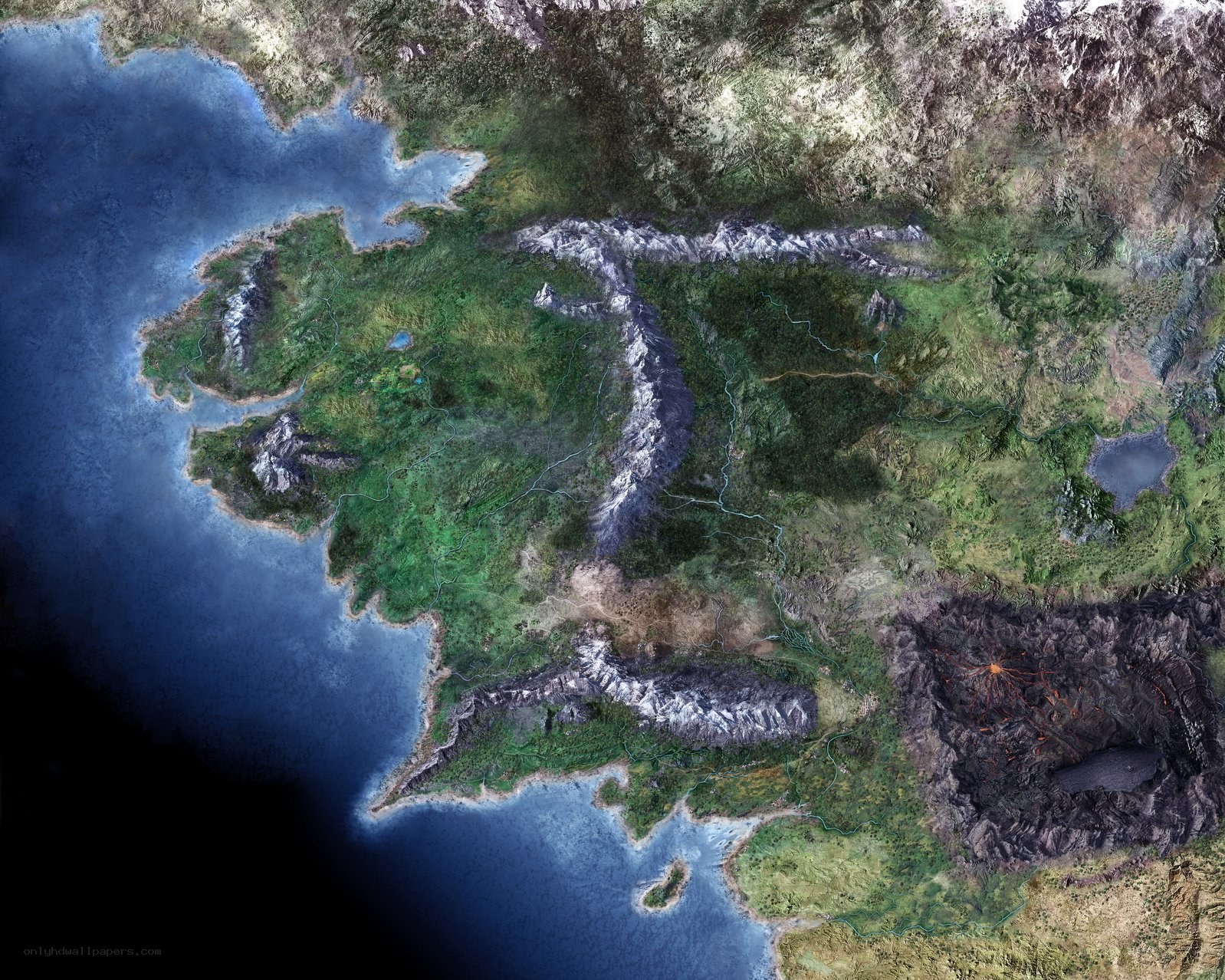 fantasy world map