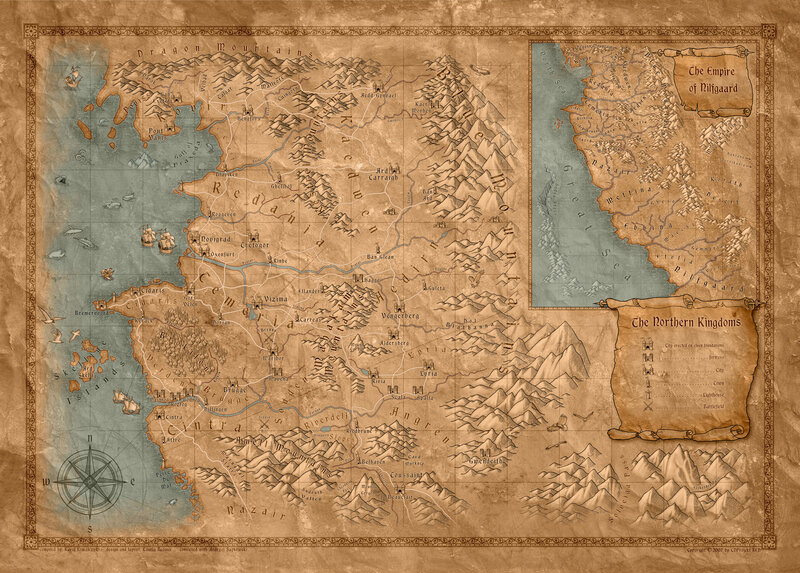 Fantasy world map