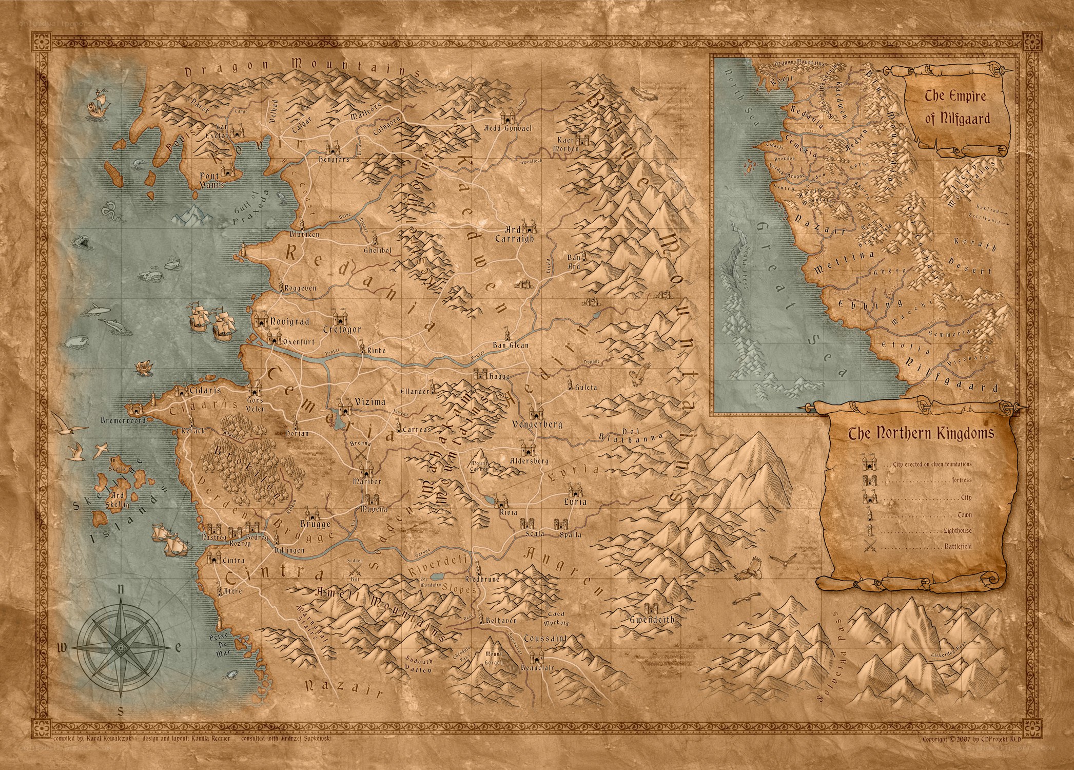 Fantasy world map