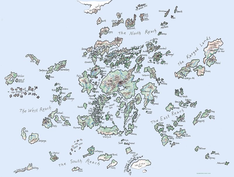 Fantasy world map