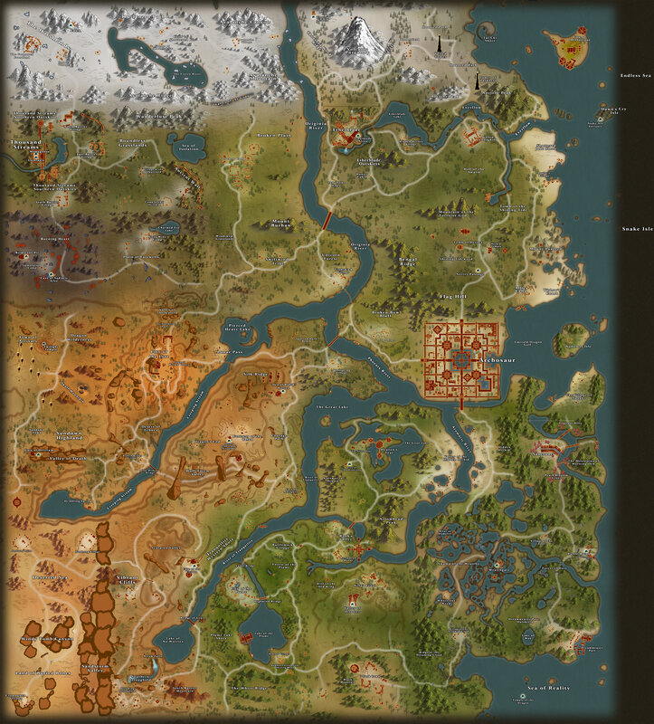 Fantasy world map