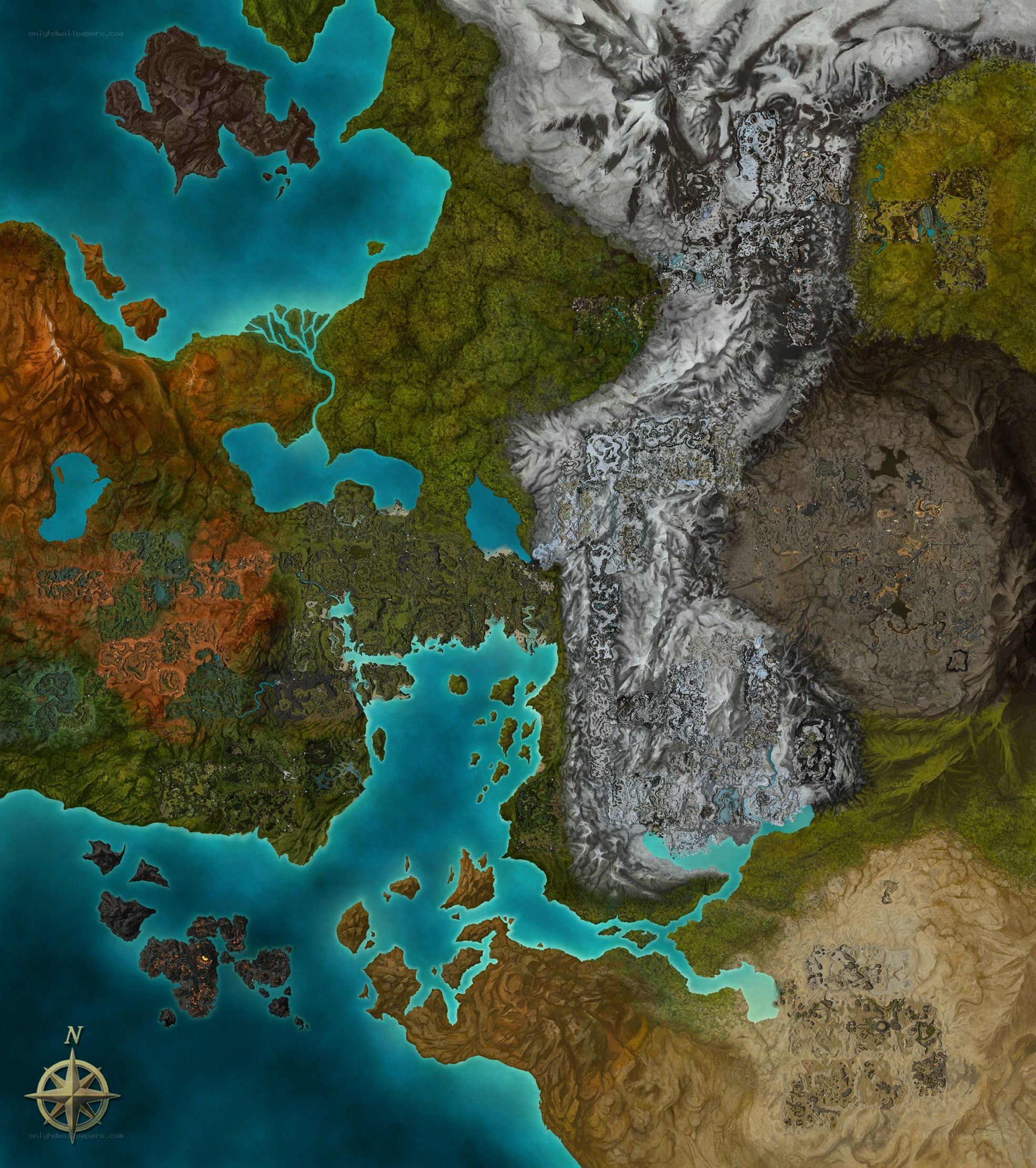 fantasy world map