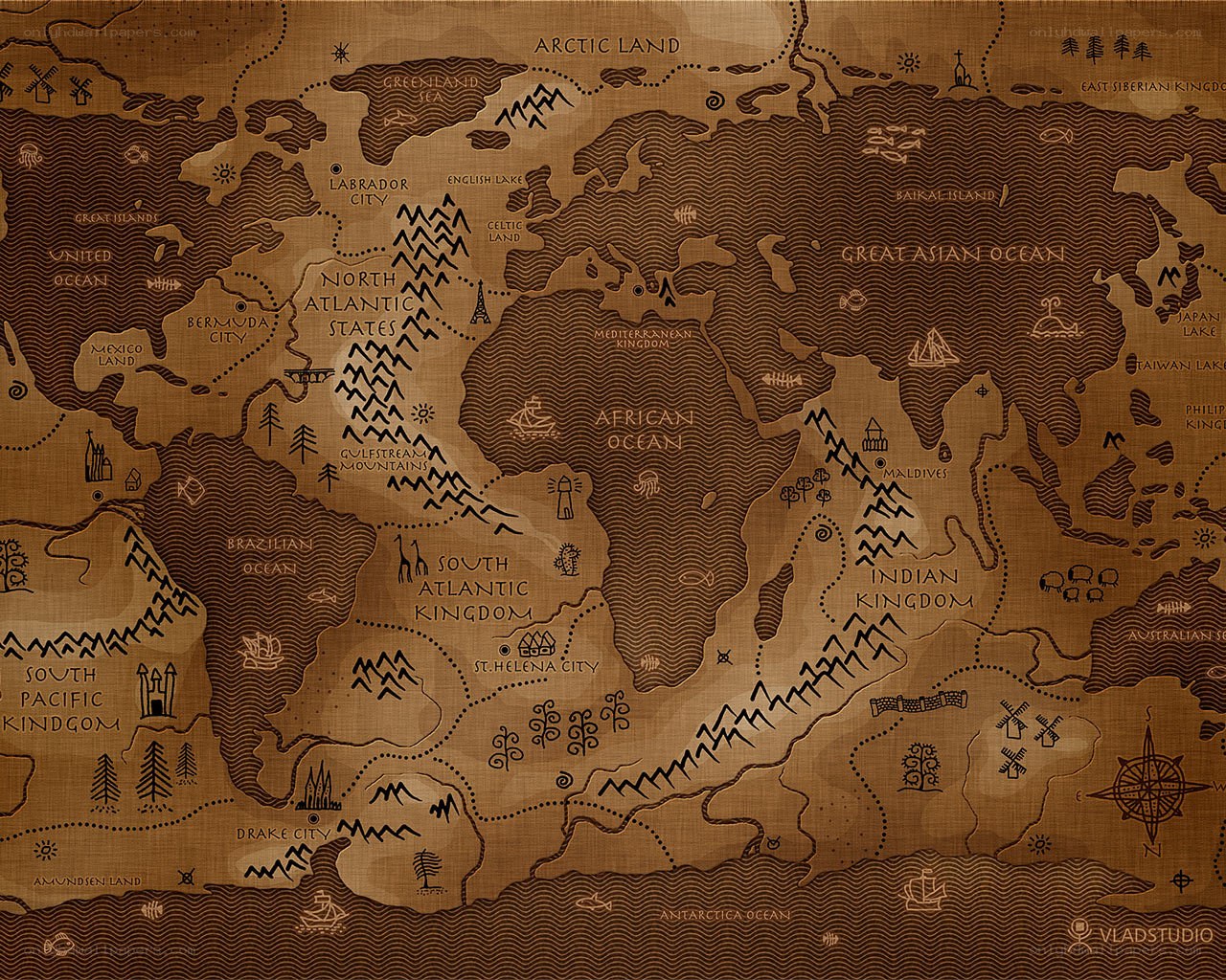fantasy world map