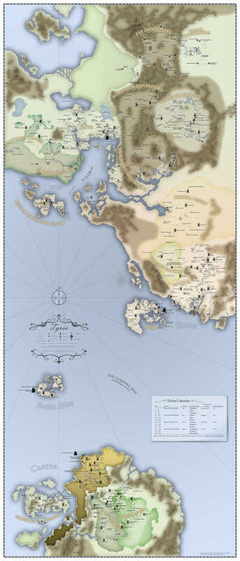 Fantasy World Map — Beige, Exploratory