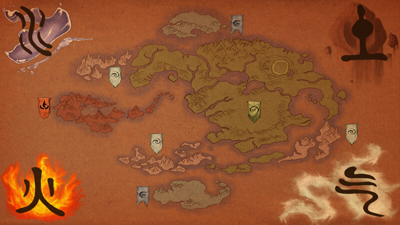 Fantasy World Map — Brown, Epic