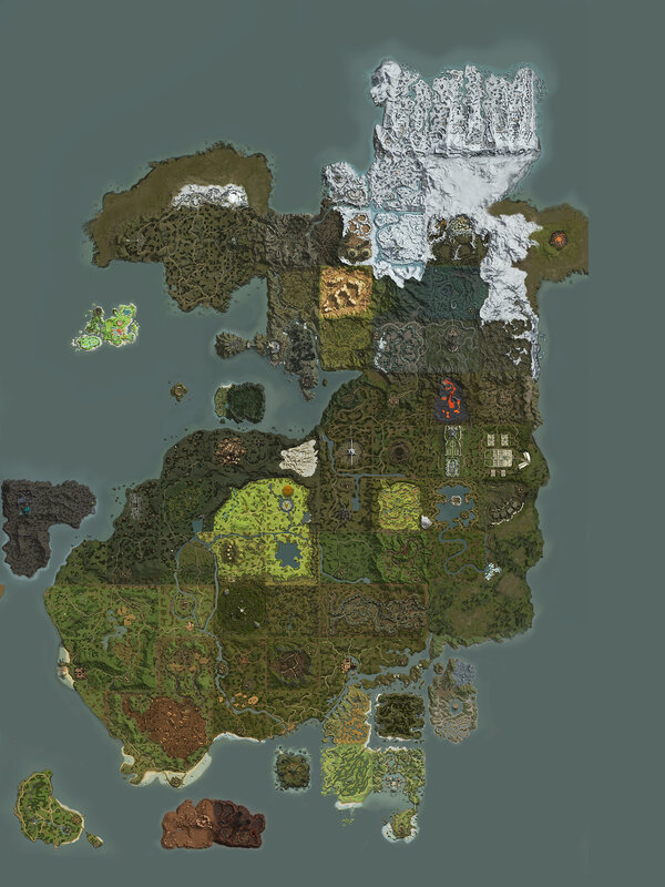 Fantasy World Map — Green, Exploratory