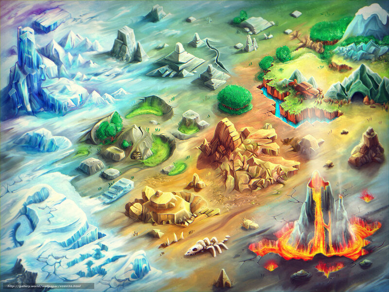 Fantasy world map