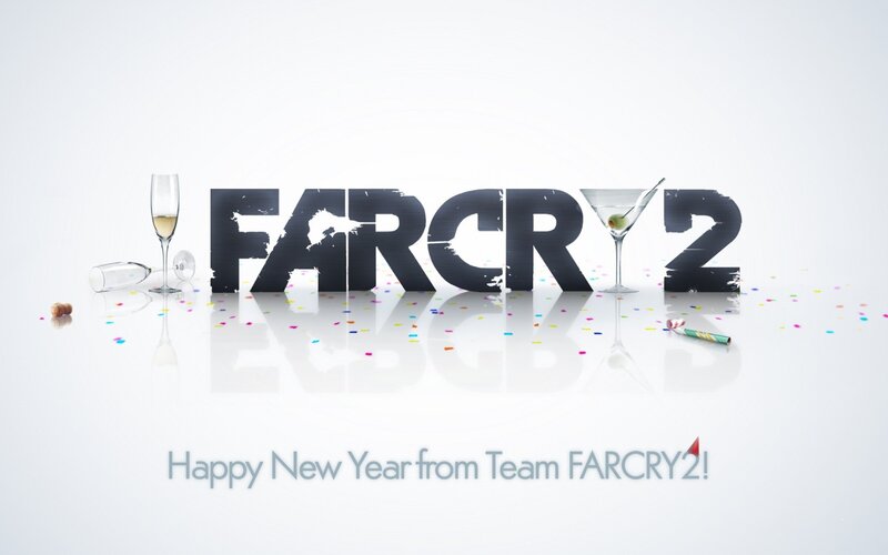 FARCRY2 Logo with Drinks — White