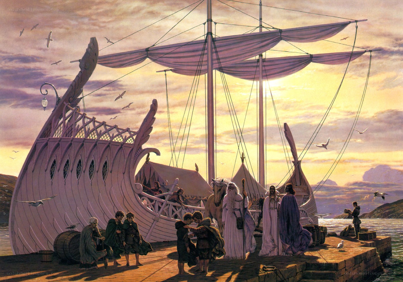 Farewell at the dock