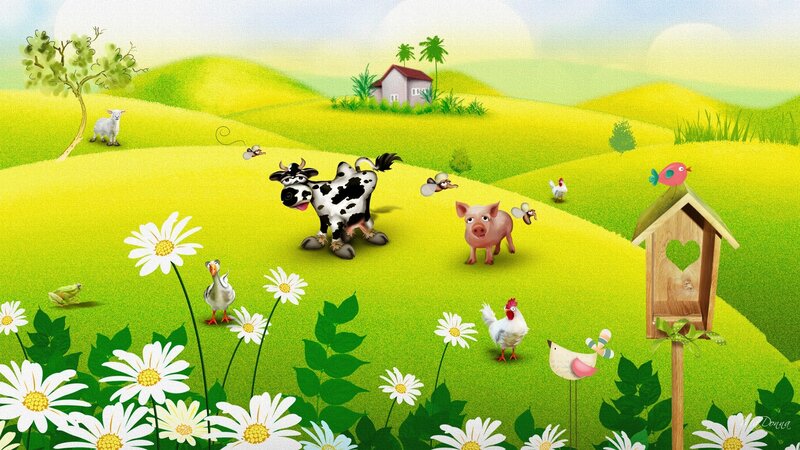 Farm Animals in Field
