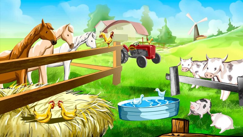 Farm Animals on a Farm