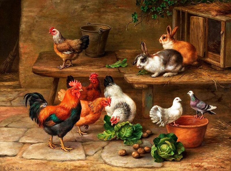 Farm Animals on a Table