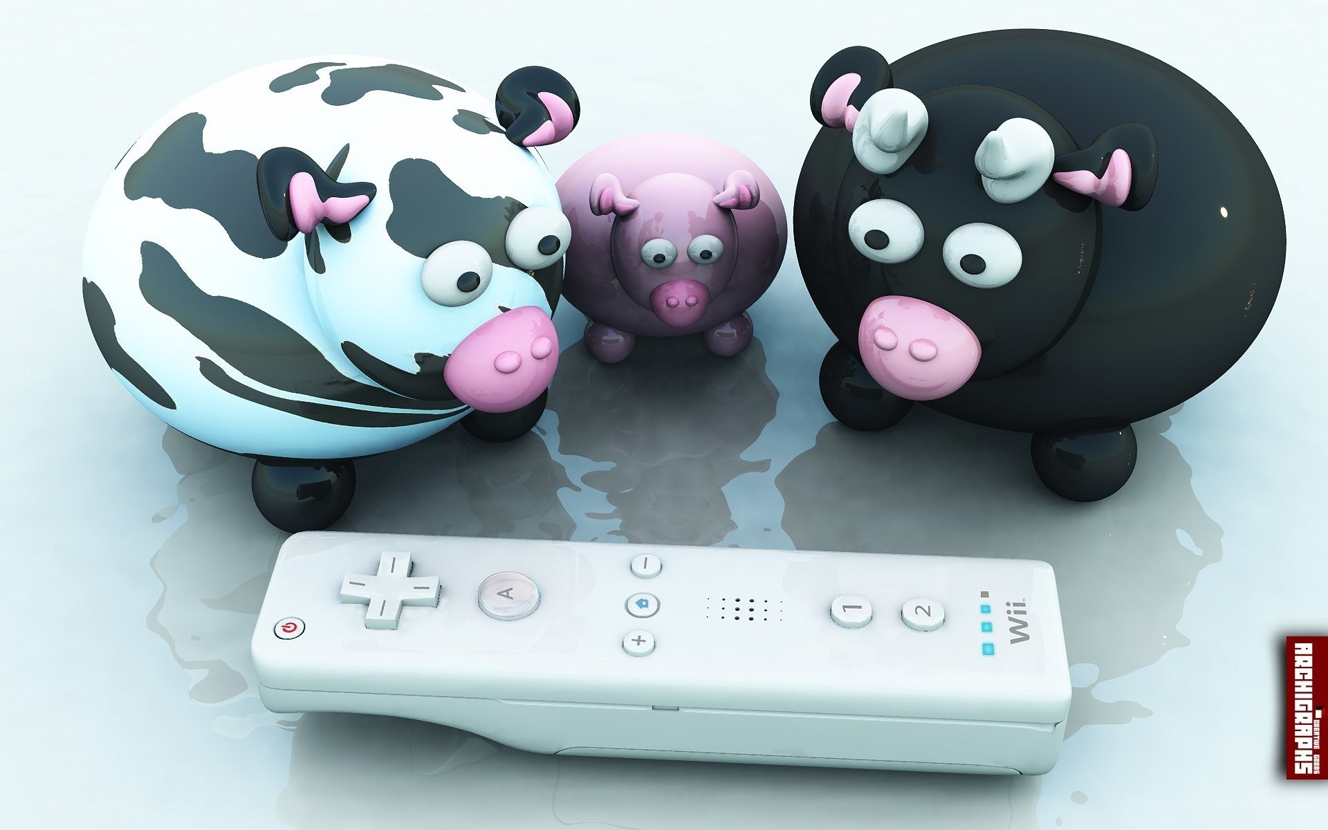Farm animals with Wii remote