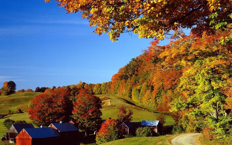 Farm Buildings in Autumn
