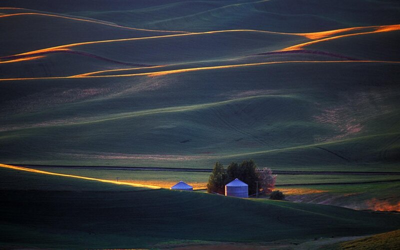 Farm Buildings in Hills