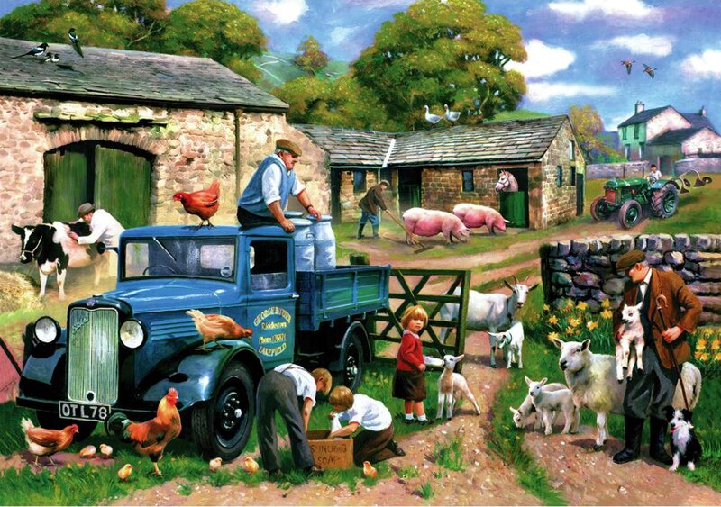 Farm Life Scene