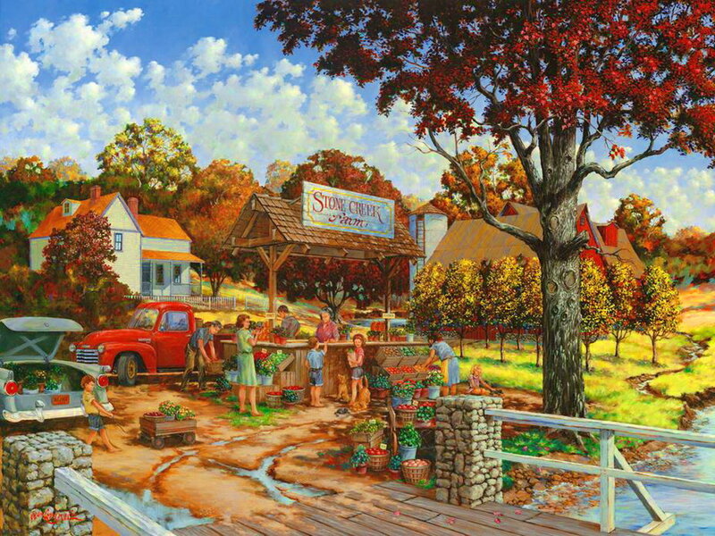 Farm Stand Scene