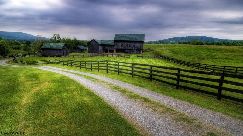 Farm with Barns