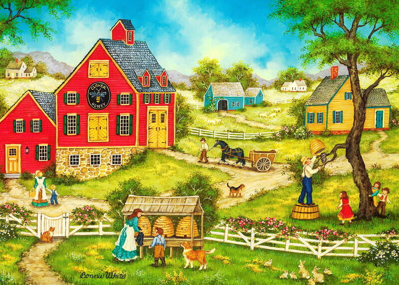 Farm with Beehives