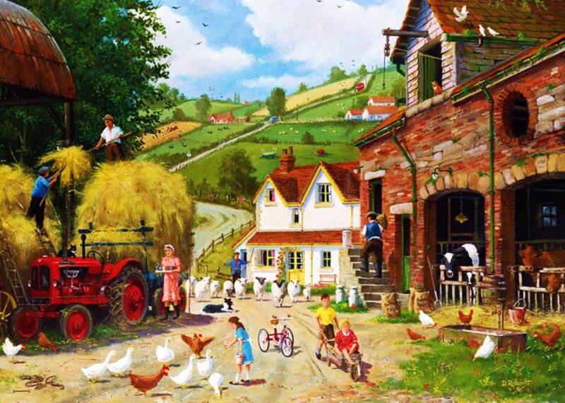 Farm with Children and Animals