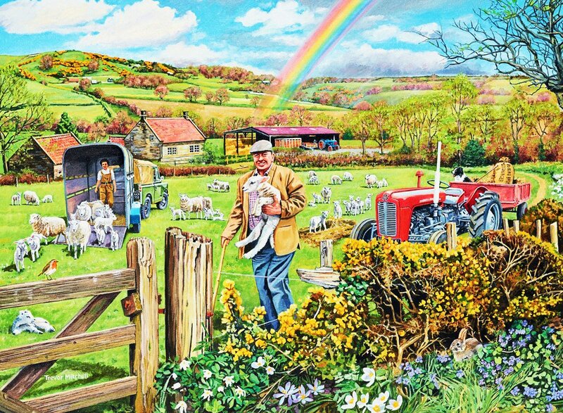 Farmer Holding Lamb