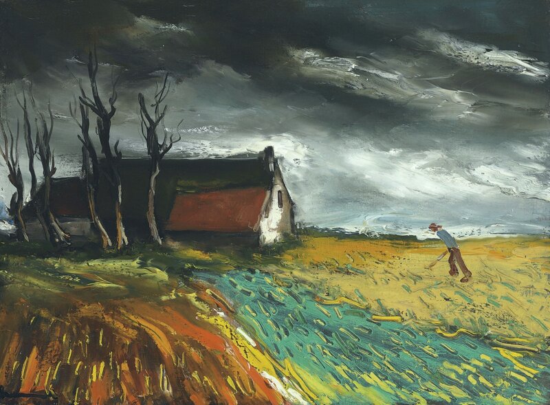 Farmer in a Field — Green
