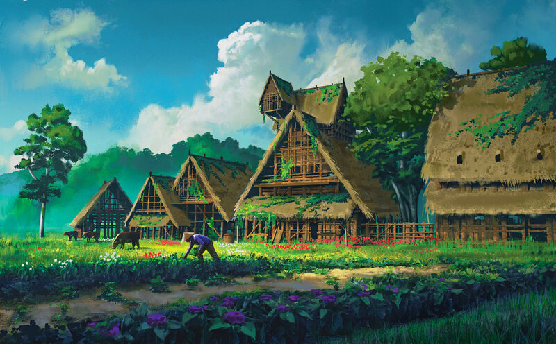 Farmer in a Village
