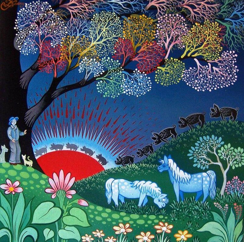 Farmer with Animals