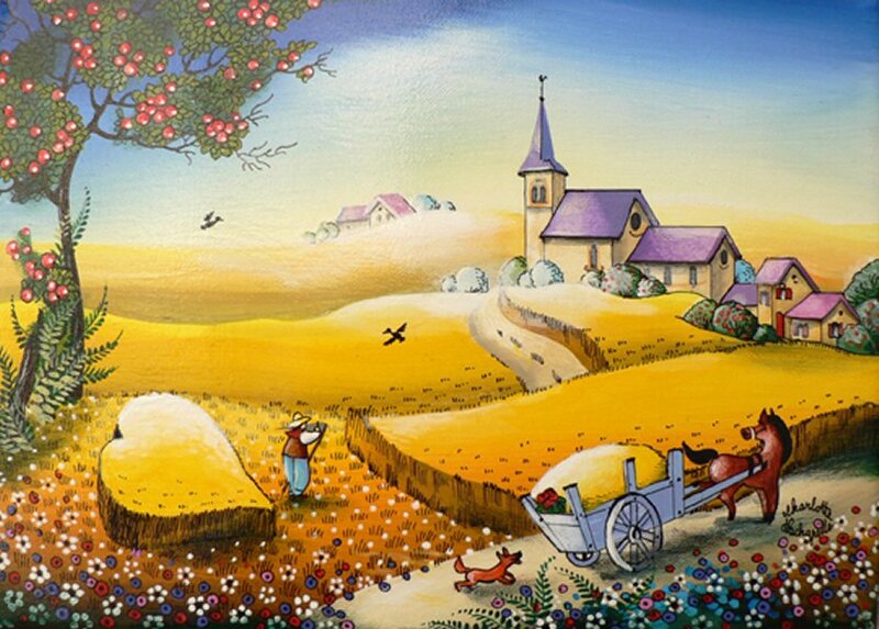 Farmer with Horse Cart