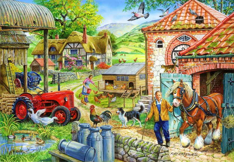 Farmer with Horse