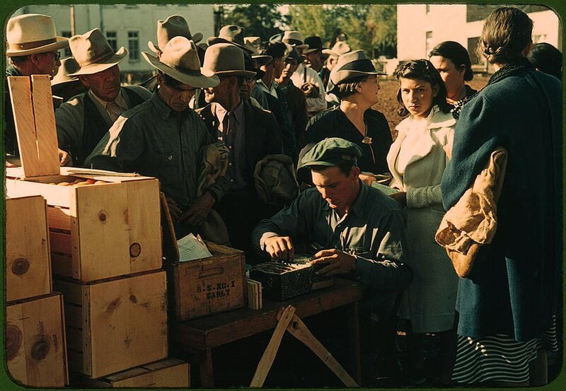 Farmers at a market
